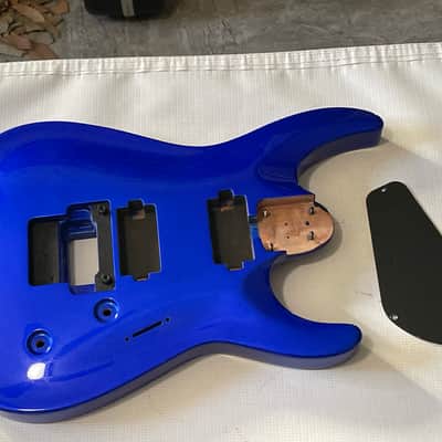 2010's Indonesian Jackson Pro Plus Series DKA Dinky Metallic Candy Blue Guitar Body Floyd Ready
