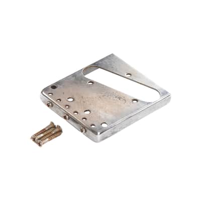 GuitarSlinger Tele Bridge Aged Brass Saddles Modern image 3