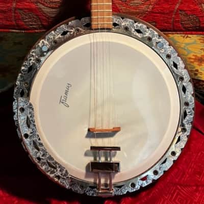 Framus 4 STRING PLECTRUM BANJO 1990 - cherry wood image 2