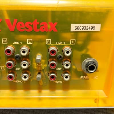 Vestax PMC-005A MKⅡ Yellow Translucent DJ Mixer | Reverb