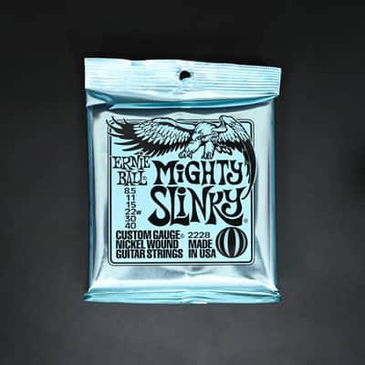 Ernie Ball 2228 Mighty Slinky Nickel Wound Electric Guitar Strings 8.5-40 Gauge image 1