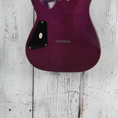 Schecter C-1 Standard Plus Electric Guitar Flame Maple Transparent Purple Burst image 8