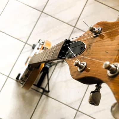 Framus 5 string banjo, long neck, Texan model 1973 - brown image 3