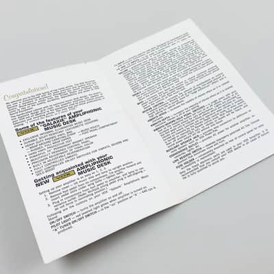 Vox Galaxie & Ampliphonic Music Desk Owner’s Manual 1967 image 2