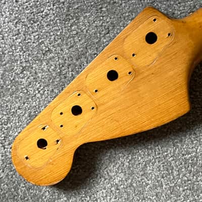 1974 Fender Musicmaster bass neck image 5
