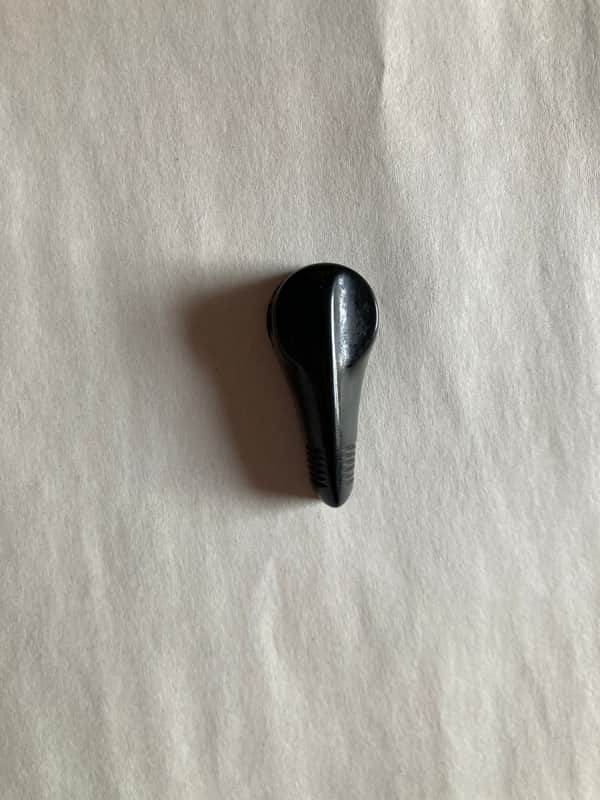 Kay Rotary Selector Knob Tip Chicken 🐔 Beak Silvertone Harmony Vintage 1950s 1960s - Black Dakaware image 1