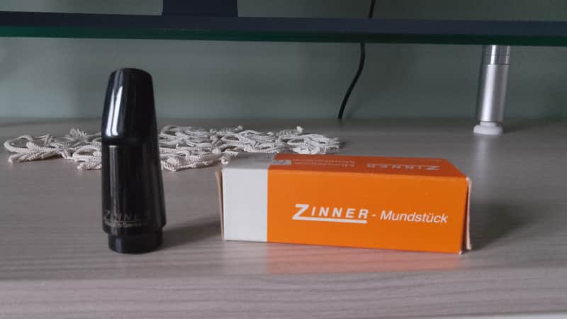 Zinner hard rubber vintage soprano saxophone mouthpiece. image 1