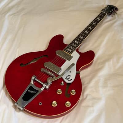 Immagine 2014 Epiphone Casino with Bigsby Vibrato - Cherry - Free Pro Setup - 13
