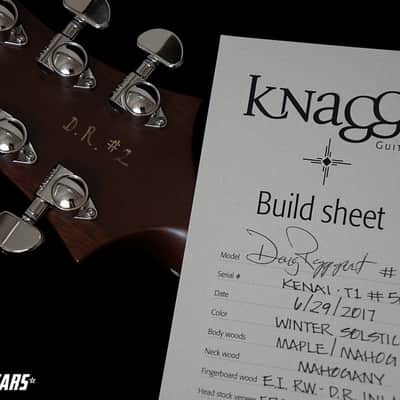 Knaggs Guitars Tier 1 Doug Rappoport Kenai Ser#2 in Winter Solstice image 12