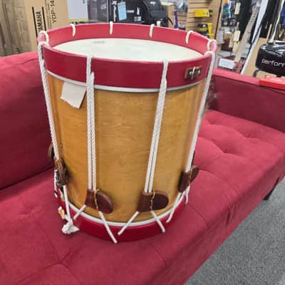 Florance Drum Company Rope Tuned Field Snare 15x15 - Natural/Red image 3