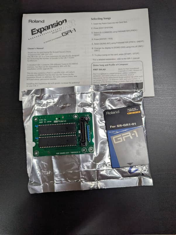 Roland SR-GR1-01 GR1 Guitar Synth Expansion Kit card + board USED Kit 3 incomplete