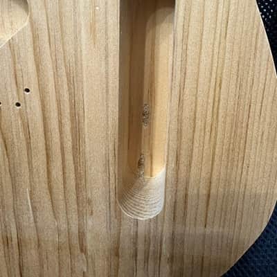 Hades Roasted Maple, Roasted Pine Telecaster PineCaster Rustic Body Raw off the CNC image 9