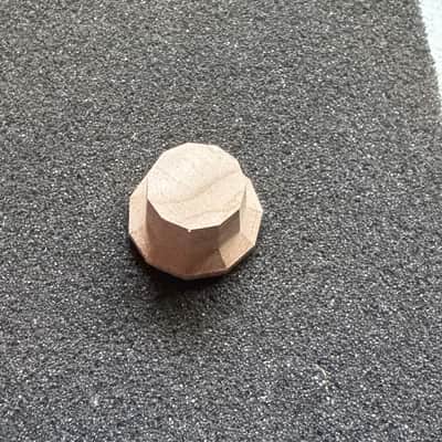 Guilford 4A Quilted Maple 1122 Facet Cut Volume/Tone potentiometer knob - 1.5mm set Screw / 6mm shaft image 2