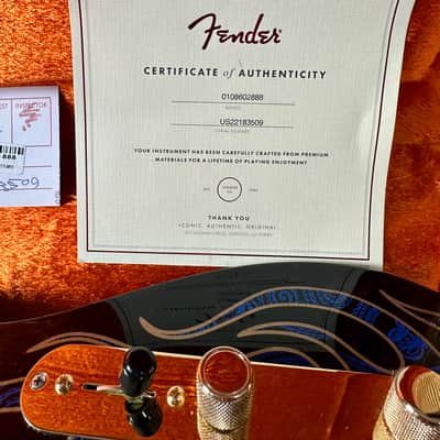 Fender James Burton USA Telecaster 2022 - Blue Paisley Flames image 7