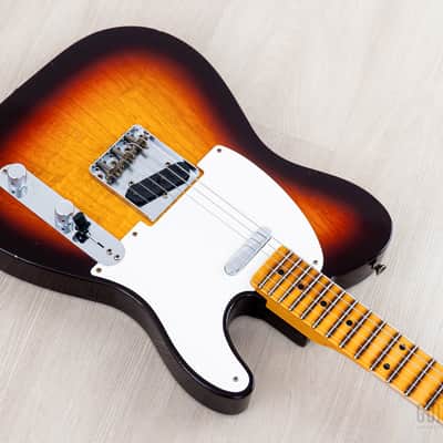 Fender Custom Shop '58 Telecaster Journeyman Relic Sunburst w/ V Neck, Figured Ash Body image 6