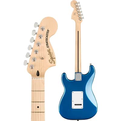Squier Affinity Series Stratocaster HSS Electric Guitar Pack, Maple Fingerboard, Lake Placid Blue, Gig Bag, 15G - 120V TGF33 image 6