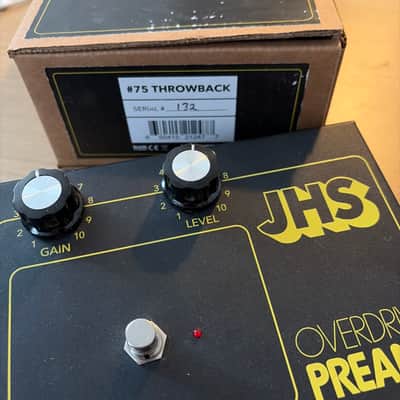JHS #75 Throwback Overdrive / Preamp 2022 - Black / Yellow image 2