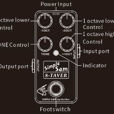 Simple Sam 8-Taver Octaver Guitar Effect Pedal True Bypass Astounding Tone image 5