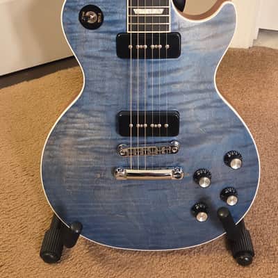 Gibson Les Paul Classic Player Plus 2018 - Satin Ocean Blue image 4