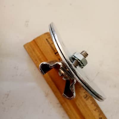 Ludwig Large Concert Tom Drum Mount/Bongo Clip Chrome 1 1/4-Classic1 7/8"Vintage image 2