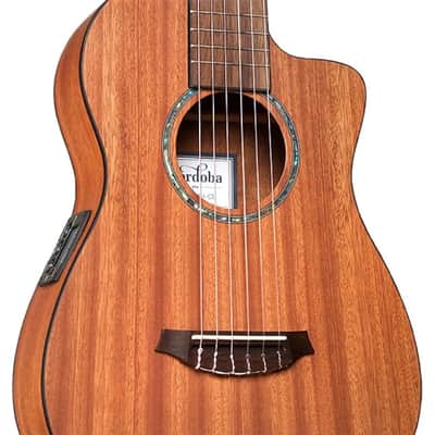 Cordoba Mini II MH-CE Travel Nylon Guitar - Cutaway Electro image 5