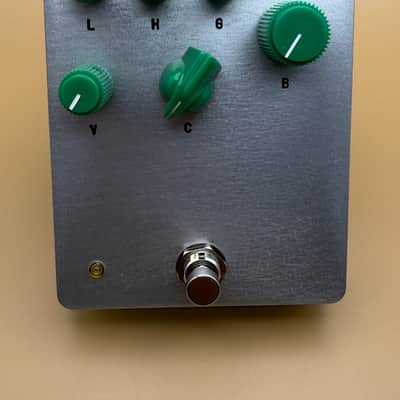 RCO Pedals Pepperbox (Volt Thrower build w/clean blend) 2025 - Raw aluminum with green knobs image 1