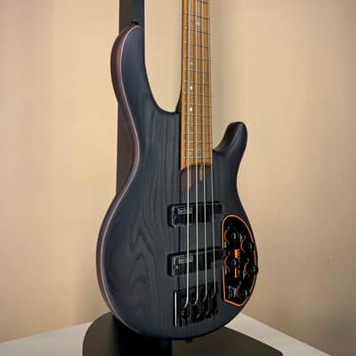 Cort Artisan B4 Element OPTB - Open Pore Trans Black - Roasted Maple Neck - Bartolini MK-1 image 3