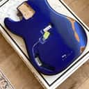 Fender American Precision Bass Body 2020 Midnight Blue Heavy Relic Lefty