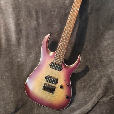 Ibanez RGA42FM-TLF Standard 2018 - 2019 - Transparent Purple Burst Flat image 1