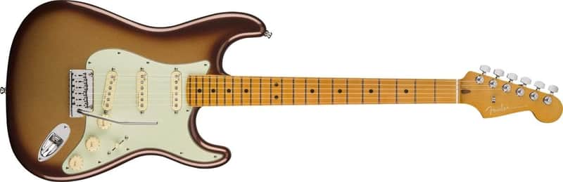 Fender American Ultra Stratocaster with Maple Fretboard 2019 - Present - Mocha Burst image 1