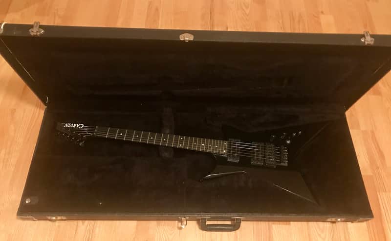 Carvin X220 with Trem 1992 Black with original case. Made in USA image 1
