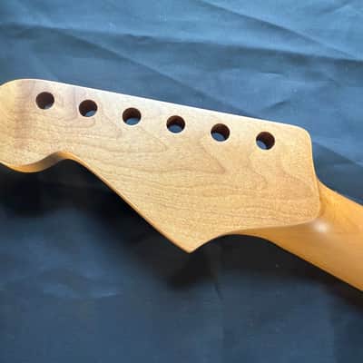 BMC Guitar Neck Strat® Stratocaster® 22 Fret Roasted Maple With Rosewood Fingerboard Nitro Lacquer Rounded Fret Ends 2026 - 9.5 Radius   [SN100] image 7