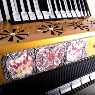Custom Made Top Professional ACCORDION WELTMEISTER STELLA 120 bass, 16 reg. + Hard Case & New High Quality Leather Shoulder Straps ~ Refurbished - Certificate -VIDEO image 19
