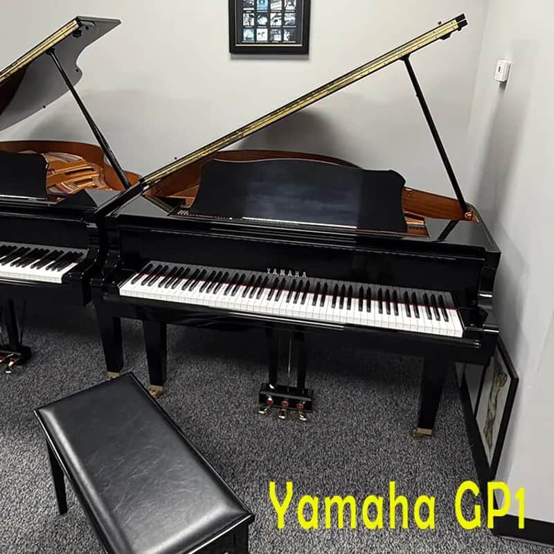 2000 Yamaha GP1 Polished Ebony 5'3" Baby Grand Piano and Bench * Made in Japan in 2000* Free 1st floor NJ delivery! image 1