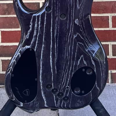 Dingwall Z3 5-String, Custom Color - Explosion Burst, Poplar Burl Top, Maple Contrast Layer, Dual Density Swamp Ash Body - Black Ceruse, Wenge Neck, Macassar Ebony Fretboard, Ghost Block Inlays, Luminlay Side Dots, Darkglass Tone Capsule w/ Toggles image 8