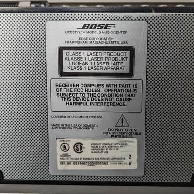 Bose Lifestyle Model 5 Music Center AM/FM/CD Player - For Parts or Repair image 12