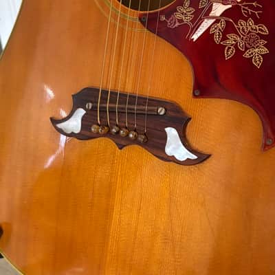 Gibson DOVE 1969 - Natural Top (rare brown maple sides and back) image 6