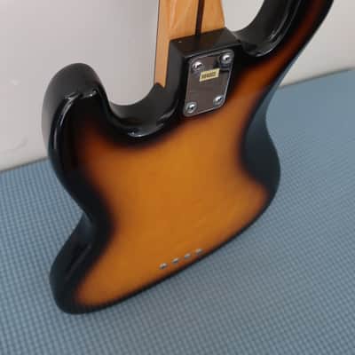 Vintage 1970s Hondo Deluxe Series 840 Top Of The Line Series Jazz Bass Big MIK Korea Sunburst Retro Relic Hi Quality Big Chunky U Neck 10 Pound Bass! Teisco Cort image 15