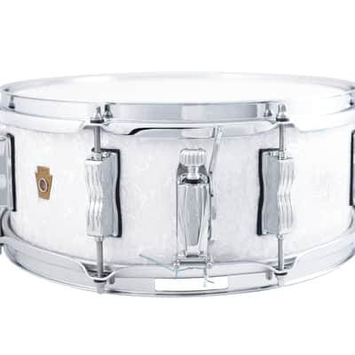 Ludwig *Pre-Order* Legacy Mahogany Jazz Fest 5.5x14" White Marine Pearl Snare Drum | Made in the USA | NEW | Special Order | Authorized Dealer image 2