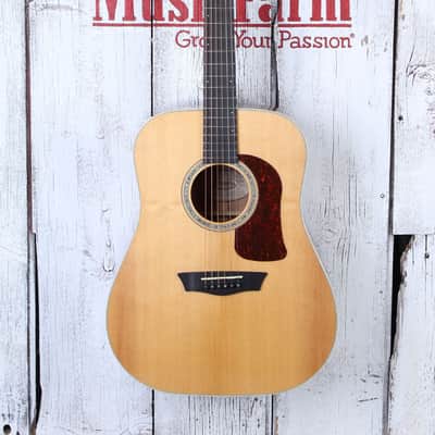 Washburn HD100SWK Heritage Series Acoustic Guitar Natural with Hardshell Case image 4