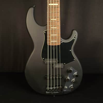 Yamaha BB735A Active 5 String Matte Black Bass w/bag image 4