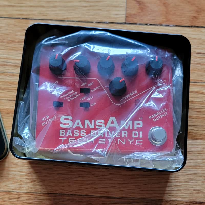 Tech 21 Sansamp Bass Driver & DI Vermillion Red Limited | Reverb