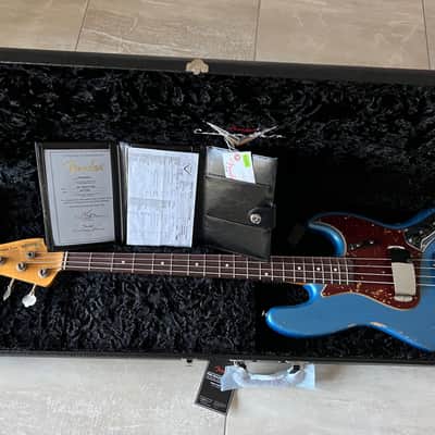 Fender Custom Shop 64 Jazz Bass Guitar 2023 - Lake Placid Blue image 2