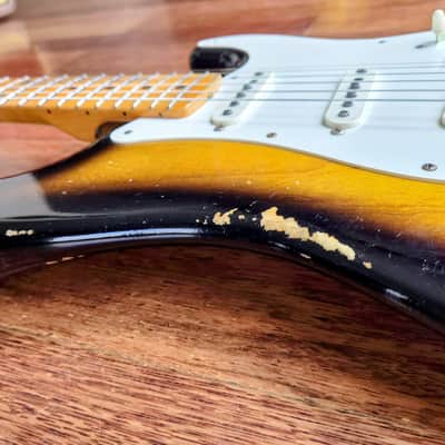 Fender 1957 Custom Shop Stratocaster 2022 Heavy Relic, Brownie vibe image 13