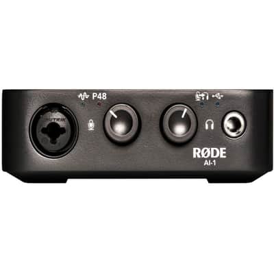 Rode NT1 Signature Series Black Large-Diaphragm Cardioid Condenser Microphone Home Studio Recording Bundle with Rode Ai-1 USB-C Audio Interface and On-Stage MS7701B Euro Boom Tripod Microphone Stand image 7