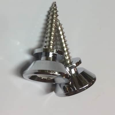 Strap Buttons End Pins w/Hardware Chrome image 2