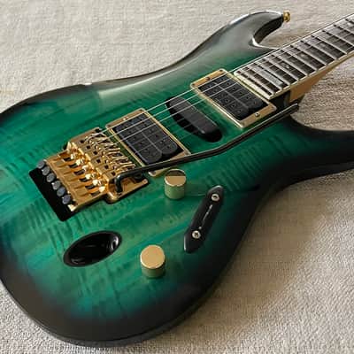 1996 Ibanez S540FM Transparent Turquoise S Series Guitar MIJ