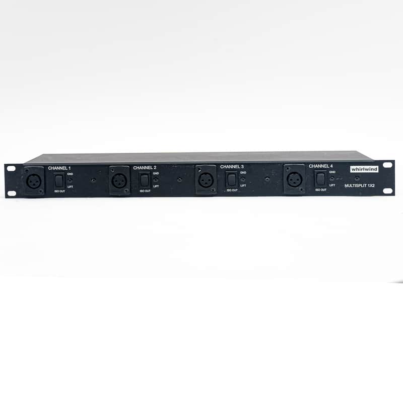 Whirlwind MLTSP1X2 1RU 4-Channel Microphone Splitter image 1