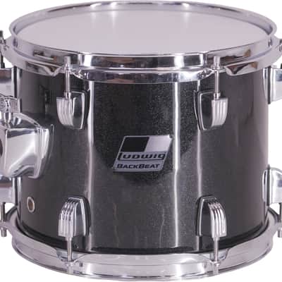 Ludwig BackBeat 10" x 8" Rack Tom Drum – Black Sparkle – Mint image 1