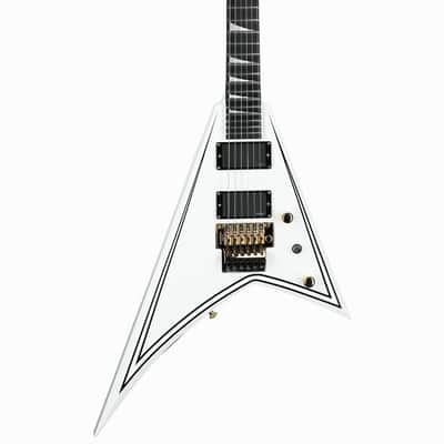 Jackson MJ Series Rhoads RR24MG - White with Black Pinstripes (FREE JACKSON HARDSHELL CASE!) image 5